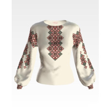 БЖ143кМнннн Вишиванка жіноча Зоряна ніч, атлас-котон, бежевий, р. 42-54. Барвиста вишиванка. Заготовка для вишивання бісером або нитками