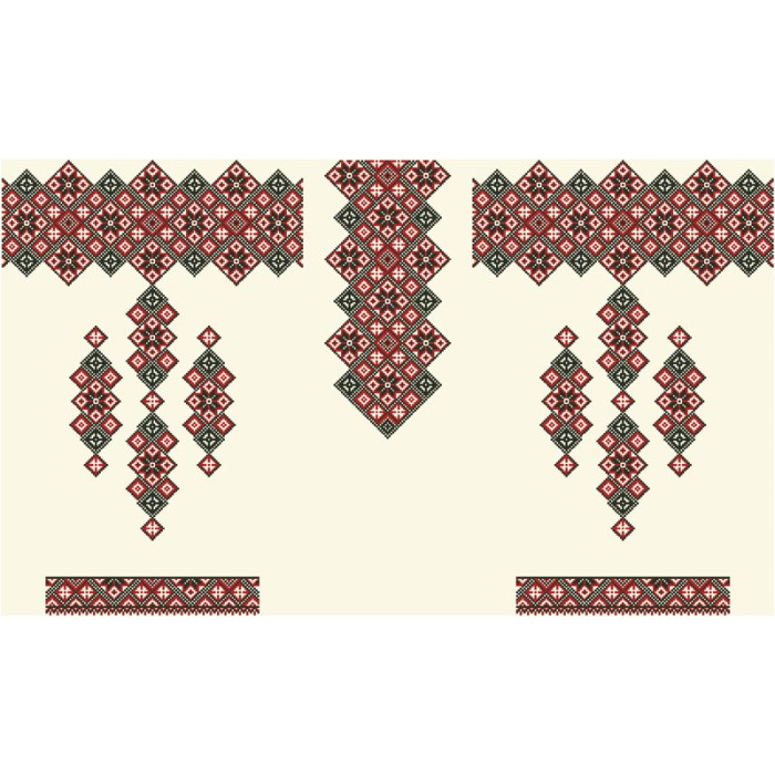 БЖ143кМнннн Вишиванка жіноча Зоряна ніч, атлас-котон, бежевий, р. 42-54. Барвиста вишиванка. Заготовка для вишивання бісером або нитками