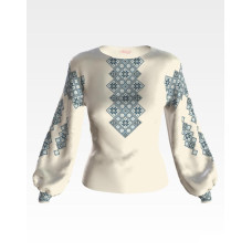 БЖ144кМнннн Вишиванка жіноча Зоряна ніч, атлас-котон, бежевий, р. 42-54. Барвиста вишиванка. Заготовка для вишивання бісером або нитками