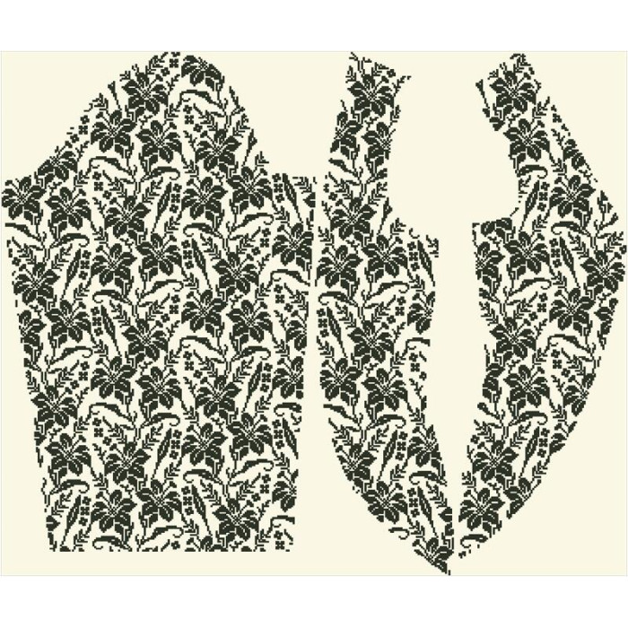 БЖ185кМнннн Вишиванка жіноча Лілії. Орнамент, атлас-котон, бежевий, р. 42-54. Барвиста вишиванка. Заготовка для вишивання бісером або нитками