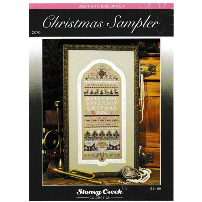 C070 Stoney Creek Буклет схем для вишивки рахунковим хрестиком - Christmas Sampler, папір