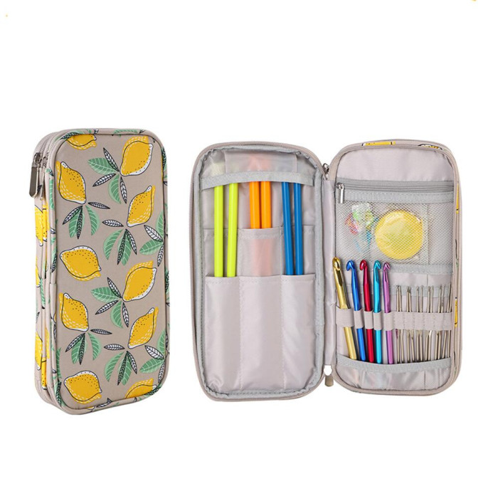 CD-011 Classic Design Пенал-органайзер великий - Лимони, 28x14x4 см