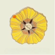 CD-012 Classic Design Магнітний тримач для голок - Квітка жовта, 3,6х3,6 см