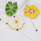 CD-013 Classic Design - Магнітний тримач для голок - Листок зелений 3,6х3,6 см
