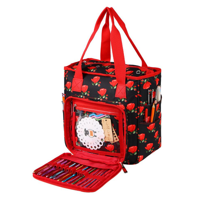 CD-016 Classic Design Сумка-органайзер - Червоні троянди, 25х14х22 см