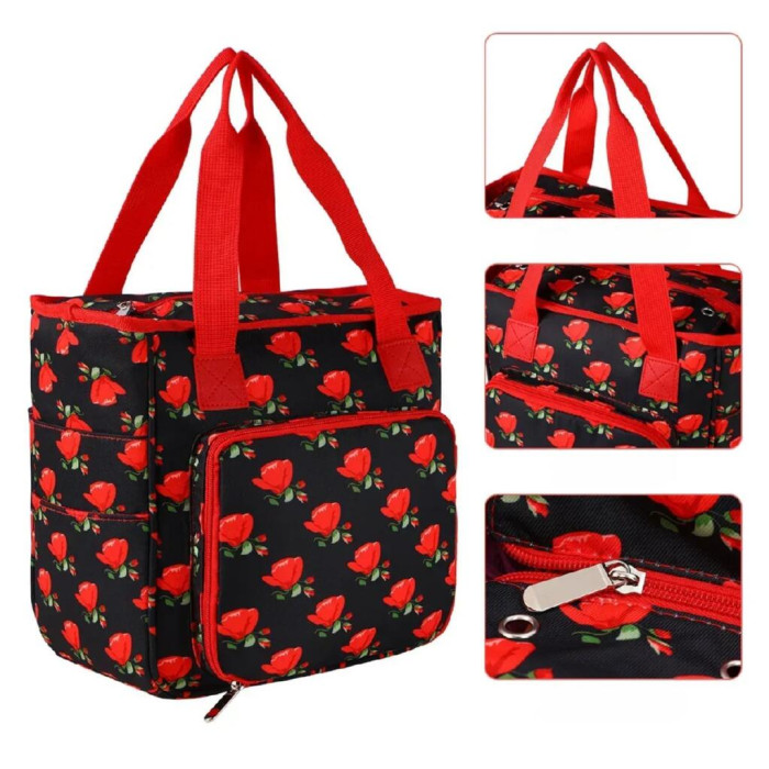 CD-016 Classic Design Сумка-органайзер - Червоні троянди, 25х14х22 см