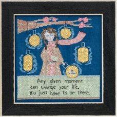 CG301613 Mill Hill Набір для вишивки нитками + бісером - Бути там Be There 18x18 см, рівномірка