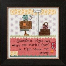 CG302103 Mill Hill Набір для вишивки нитками + бісером - Правильно назад Right Back 18x18 см, рівномірка