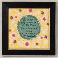 CG302212 Mill Hill Набір для вишивки рахунковим хрестиком + бісером - Жити питаннями Living the Questions 18x18 см, Aida16