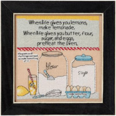 CG302313 Mill Hill Набір для вишивки рахунковим хрестиком + бісером - Зроби лимонад Make Lemonade 18x18 см, рівномірка 28 ct