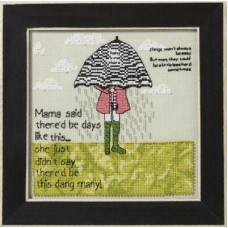 CG302411 Mill Hill Набір для вишивки рахунковим хрестиком + бісером - Мама казала Mama Said 18x18 см, рівномірка 28 ct