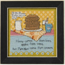 CG302412 Mill Hill Набір для вишивки рахунковим хрестиком + бісером - Млинці Pancakes 18x18 см, рівномірка 28 ct