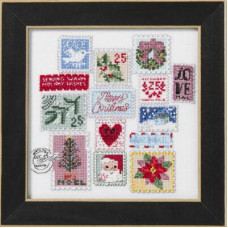 CG302414 Mill Hill Набір для вишивки рахунковим хрестиком + бісером - Теплі побажання Warm Wishes 18x18 см, рівномірка 28 ct