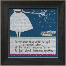 CG304101 Mill Hill Набір для вишивки нитками + бісером - Блискучий Sparkle 18x18 см, рівномірка