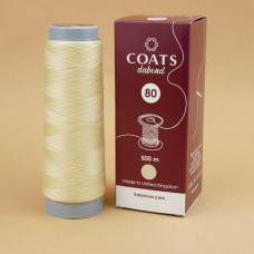 Coats Dabond 80 00876/500 Нитка для бісеру 500 м, бежевий, бобіна