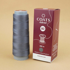 Coats Dabond 80 U9522/500 Нитка для бісеру 500 м, сірий, бобіна