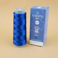 Coats Nymo 061 U7341/500 Нитка для бісеру 500 м, синій, шайба