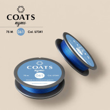 Coats Nymo 061 U7341/75 Нитка для бісеру 75 м, синій, шайба