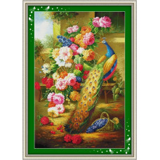 D085-2JS Joy Sunday Набір для вишивки друкованим хрестиком - Величний павич 66х95 см, Aida 14 (схема на канві) D085-2JS Joy Sunday Набір для вишивки друкованим хрестиком - Величний павич 66х95 см, Aida 14 (схема на канві)