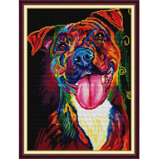 DA884JS Joy Sunday Набір для вишивки друкованим хрестиком - Мисливський собака 3 40x30 см, Aida14