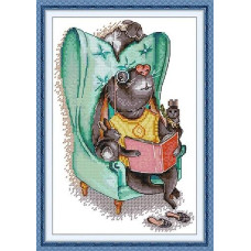 DA985JS Joy Sunday Набір для вишивки друкованим хрестиком - Казки на ніч 31x21 см, Aida14