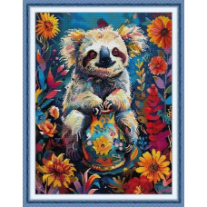 DB034JS Joy Sunday Набір для вишивки друкованим хрестиком - Коала 59x47 см, Aida14