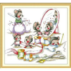 DB136JS Joy Sunday Набір для вишивки друкованим хрестиком - Маленькі кравчині 43х40 см, Aida 14 ct (схема на канві) DB136JS Joy Sunday Набір для вишивки друкованим хрестиком - Маленькі кравчині 43х40 см, Aida 14 ct (схема на канві)