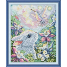 DB151JS Joy Sunday Набір для вишивки друкованим хрестиком - Мрію про політ 34x29 см, Aida14