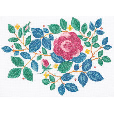 DEE100 Anchor Набір для вишивки рахунковим хрестиком - Сад троянд Rose Garden 22x30 см, Aida 14