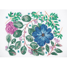 DEE101 Anchor Набір для вишивки рахунковим хрестиком - Клематиси Clematis 22x30 см, Aida 14