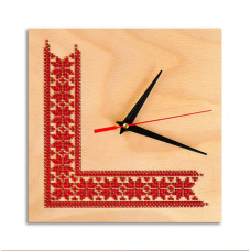 DG-1 Кольорова Набір для вишивки бісером - Годинник 23x23 см (дерево, квадрат)