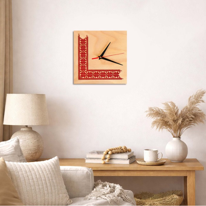 DG-1 Кольорова Набір для вишивки бісером - Годинник 23x23 см (дерево, квадрат)