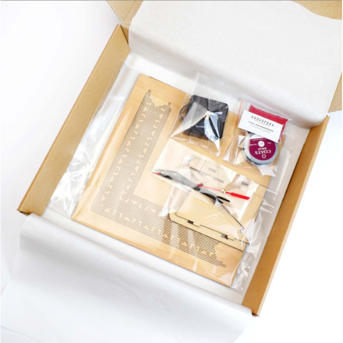 DG-1 Кольорова Набір для вишивки бісером - Годинник 23x23 см (дерево, квадрат)