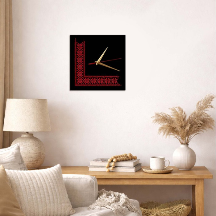 DG-2 Кольорова Набір для вишивки бісером - Годинник 23x23 см (акрил, квадрат)