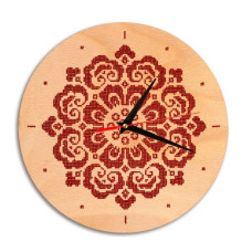 DG-3 Кольорова Набір для вишивки бісером - Годинник 27 см (дерево, круг)