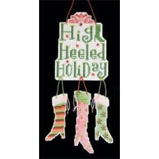 DM141101 Mill Hill Набір для вишивки рахунковим хрестиком + бісером - Чобітки Stocking 25x15 см, перфорований папір