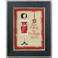 DM301101 Mill Hill Набір для вишивки нитками + бісером - Райт Mr. Right 18x13 см, рівномірка
