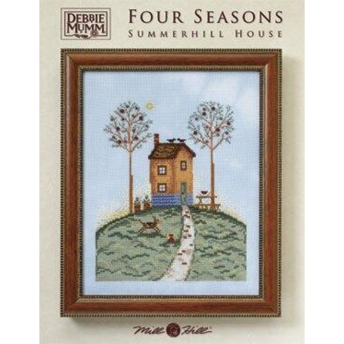 DMP002 Debbie Mumm Mill Hill Схема для вишивки рахунковим хрестиком - Будинок на літньому пагорбі Summerhill House 18x21 см, папір