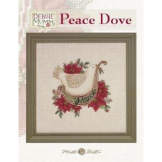 DMP005 Debbie Mumm Mill Hill Схема для вишивки рахунковим хрестиком - Голуб Миру Peace Dove 26,5x27 см, папір