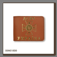 DSNS15DD Babylon Обкладинка для посвідчення ДСНС 11x8,5 см теракотова, золоте тиснення, шкіра