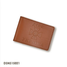 DSNS15EE1 Babylon Обкладинка для посвідчення ДСНС з місцем під жетон 7,5x11 см, шкіра (теракотова,чисте тиснення)