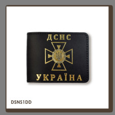 DSNS1DD Babylon Обкладинка для посвідчення ДСНС 11x8,5 см чорна, золоте тиснення, шкіра