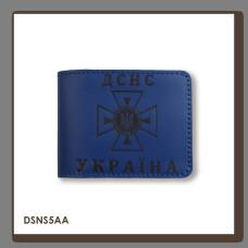 DSNS5AA Babylon Обкладинка для посвідчення ДСНС 11x8,5 см синя, чорне тиснення, шкіра