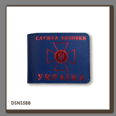 DSNS5BB Babylon Обкладинка для посвідчення ДСНС 11x8,5 см синя, червоне тиснення, шкіра