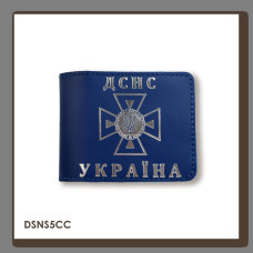 DSNS5CC Babylon Обкладинка для посвідчення ДСНС 11x8,5 см синя, срібне тиснення, шкіра