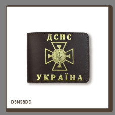 DSNS8DD Babylon Обкладинка для посвідчення ДСНС 11x8,5 см темно-коричнева, золоте тиснення, шкіра