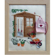 DV05-K Lucas Creations Набір для вишивки рахунковим хрестиком - Садова будка Cabine de jardin, Belfast 32 ct
