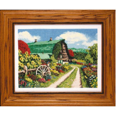 2329 Design Works Набір для вишивки рахунковим хрестиком - Barn Floral 28x35,5, Aida14