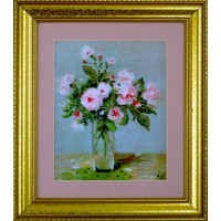 2397 Design Works Набір для вишивки рахунковим хрестиком - Pink Roses 21x26 см, Aida14