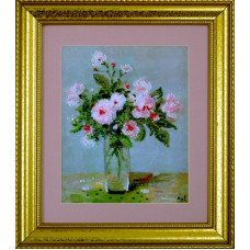 2397 Design Works Набір для вишивки рахунковим хрестиком - Pink Roses 21x26 см, Aida14